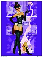 Quantum Mechanix DC Bombshells Zatanna 18 x 24 Art Print by Ant Lucia MINT-NEW