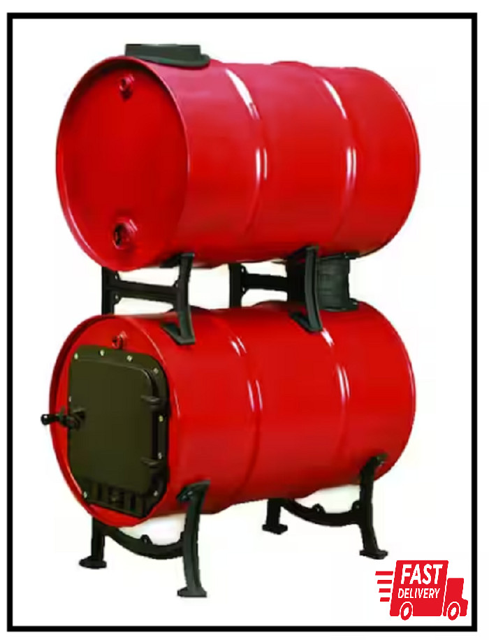Heavy-duty Cast Iron Barrel Adapter Kit for a Double Barrel Camp Stove