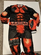 Marvel Deadpool Rubie  s Halloween Costume Muscle Suit Extra Large Mask  Belt
