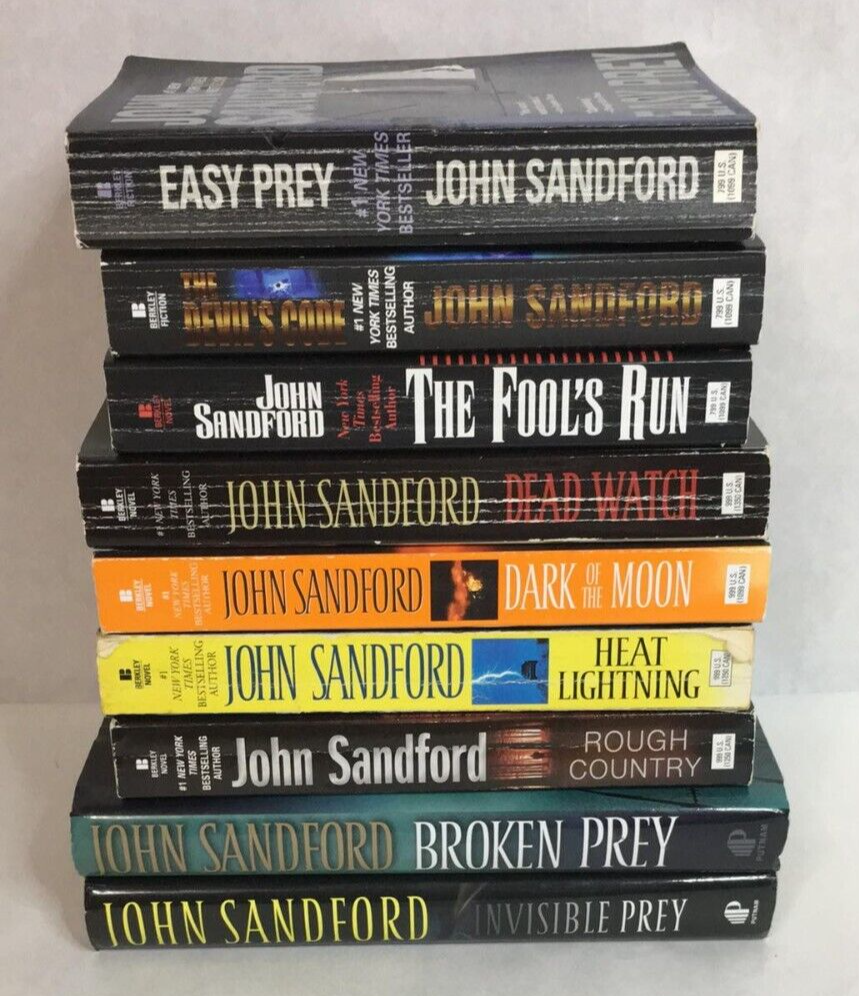 JOHN SANDFORD Lot of 12 Paperback & Hardcover Lucas Davenport Virgil