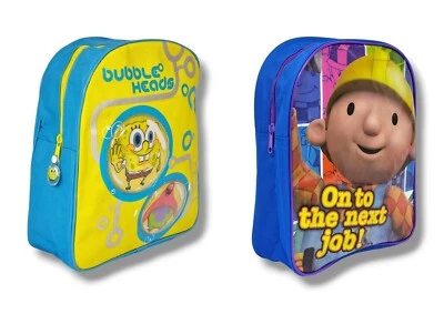 Sac À Dos Enfant Petit Jaune Zip Bob Lu2019Éponge Ou Bob Le Bricoleur - Photo 1/4