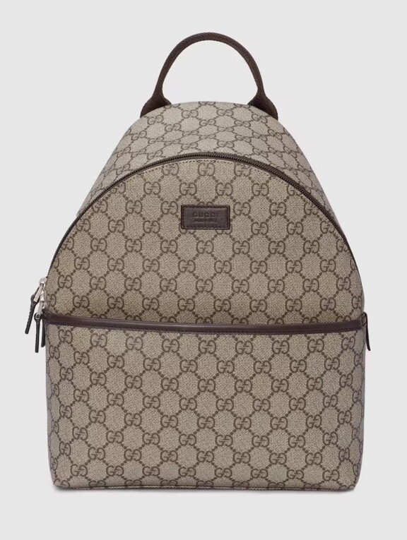 GUCCI 2024 Children's GG Supreme Rucksack Backpack canvas Beige