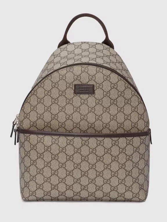 Sac à dos enfant GUCCI 2024 GG Supreme toile beige marron neuf 1