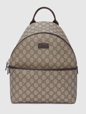 GUCCI 2024 Children's GG Supreme Rucksack Backpack canvas Beige