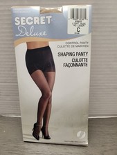 Pantyhose SECRET DELUXE Light Nude Size C Shaping Panty SEALED Hosiery NOS