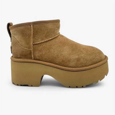 UGG Classic Ultra Mini New Heights Chestnut Womens Size 7 Boot Platform
