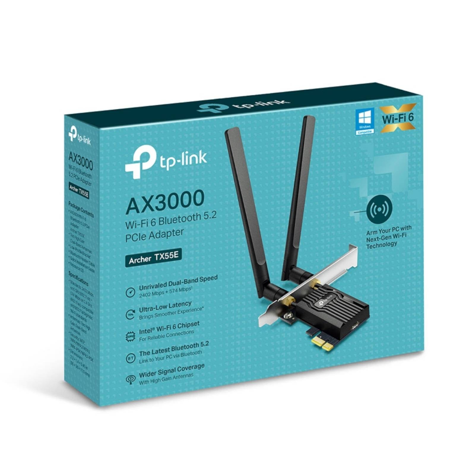 TP-LINK AX3000 Dual Band Wi-Fi 6 PCI Express Adapter, Bluetooth 5.2 - (Archer TX - Image 3