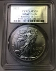 2022 .999 Silver American Eagle - PCGS MS70 FDOI First Day of Issue