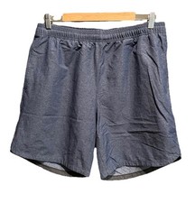 Rhone Blue Guru Performance Men's Activewear Shorts Size Large