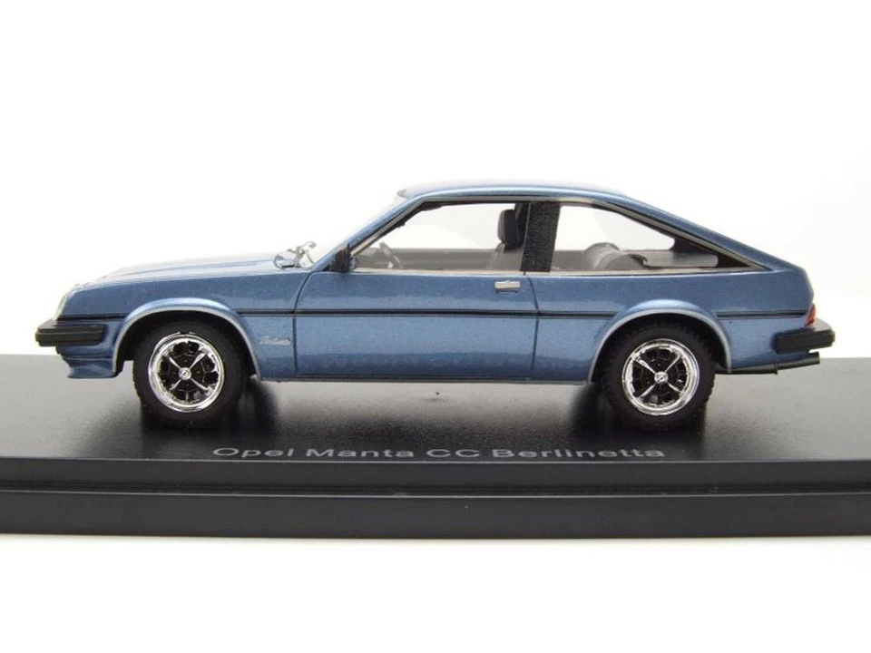 Opel Manta B CC 1980 Blu Metallizzato Modellino 1:43 Neo Scale Models - Immagine 3 di 4