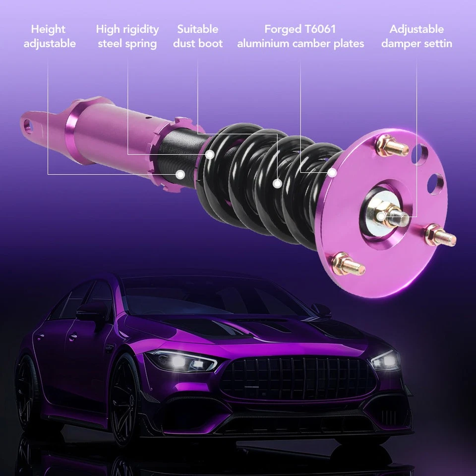 Amortiguadores TEMBOR Coilovers Puntales Para 93-98 Toyota Supra 92-00 Lexus SC300 SC400 Foto 3 de 4