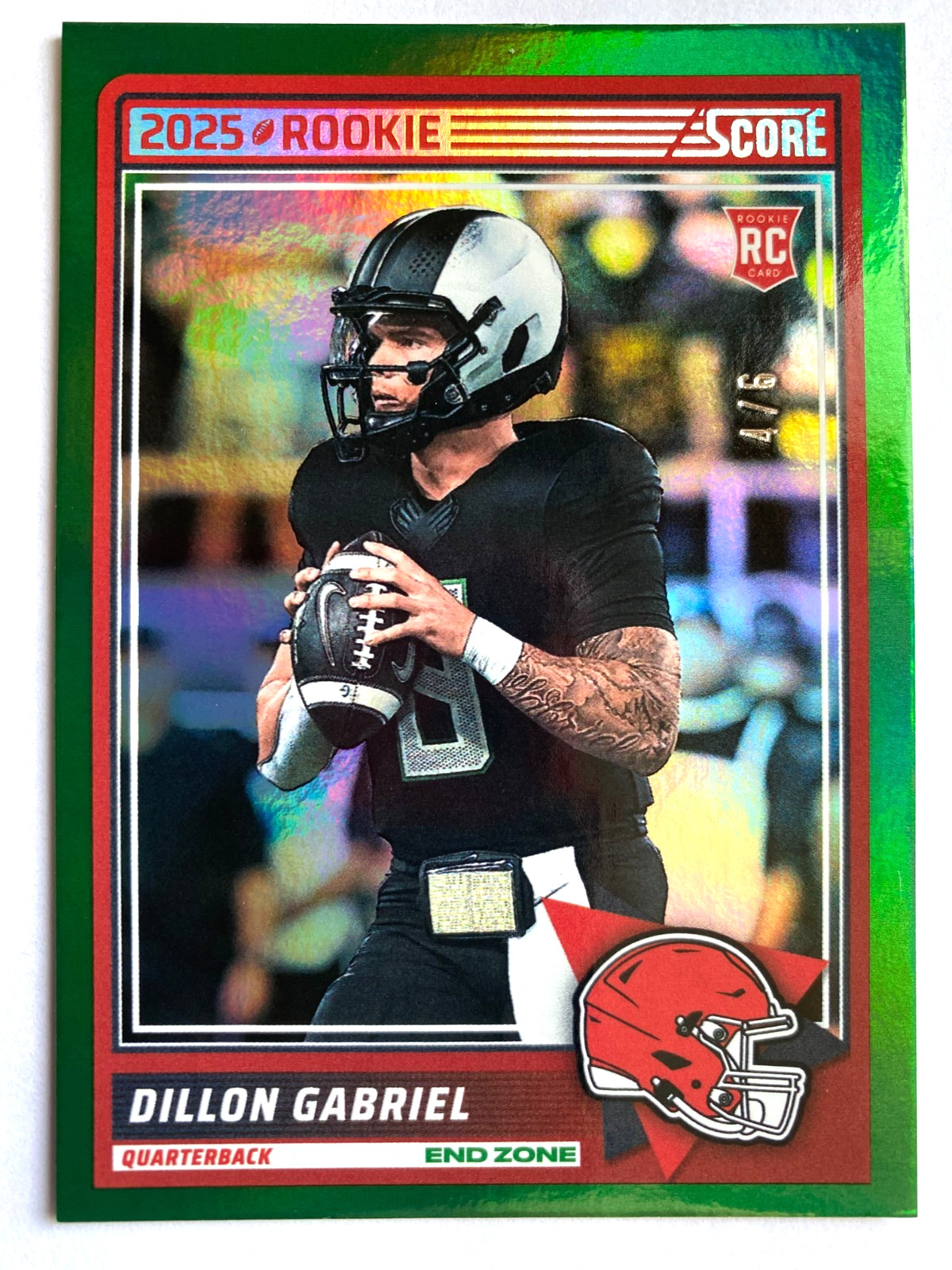 2025 Panini Score End Zone #41 Dillon Gabriel RC #4/6  OREGON