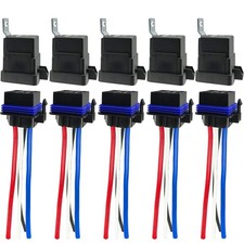 4pin 80/60amp 12vdc Waterproof Relay Kit Spst Automotive Relays Pack Of 5