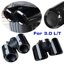 Black Exhaust Tips Muffler Pipes For Land Rover Defender 90 110 130 3.0l 2020-26