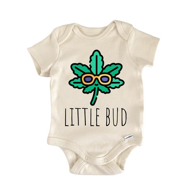 Bud Mj Leaf Newborn Baby Onesie  Bodysuit