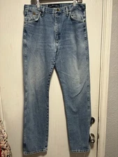 Wrangler George Strait Jeans Men 35X34 Cowboy Cut Collection 13MGSHD Blue Rinse