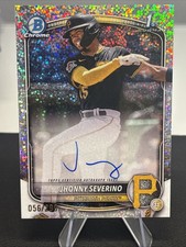 2025 Bowman Chrome Jhonny Severino 1st Speckle Refractor Auto 056 /299