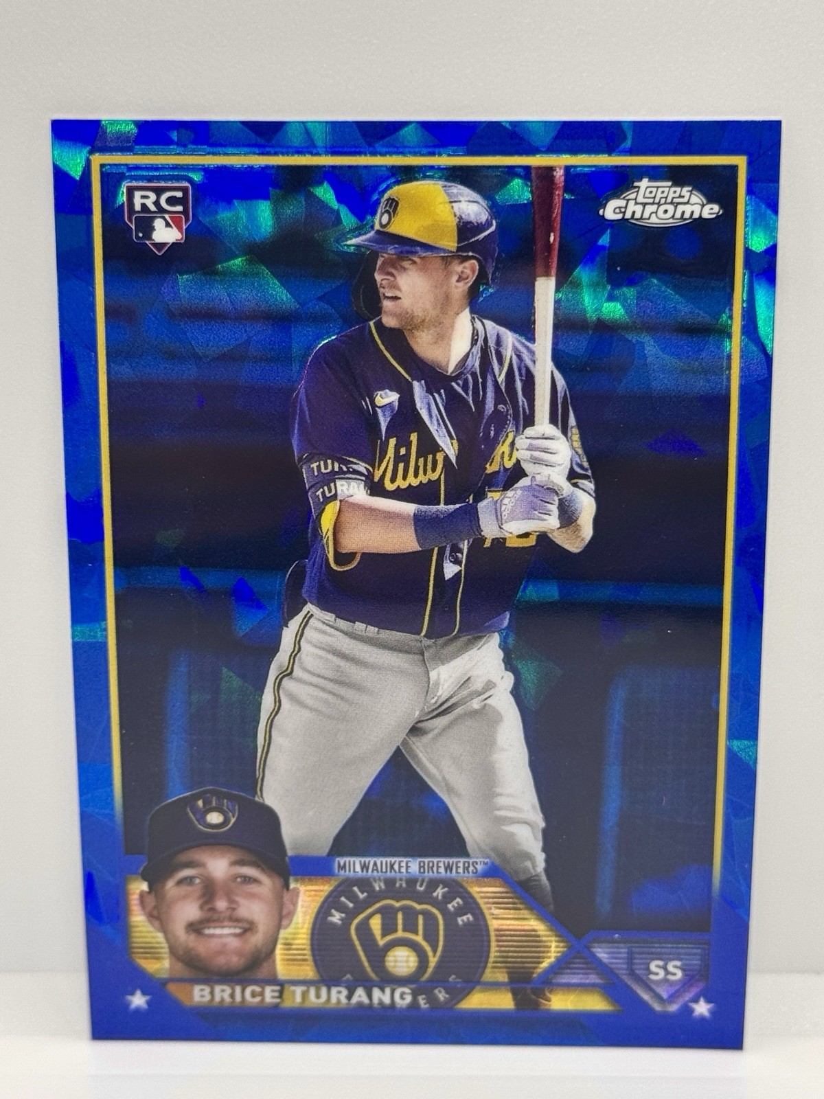 2023 Topps Chrome Sapphire Edition Brice Turang Rookie #530 Brewers RC