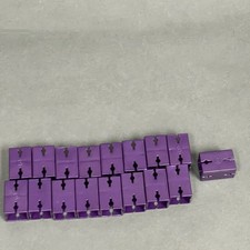 Marble Mania Dual Velocity Techno Gears 9 Purple Replacement Parts Lot of 17
