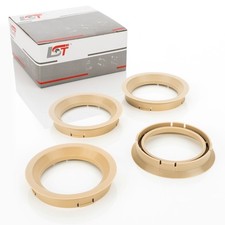 4x Zentrierringe Beige für Alufelgen Radnabe Ø 57,1 mm - 72,5 mm für MITSUBISHI