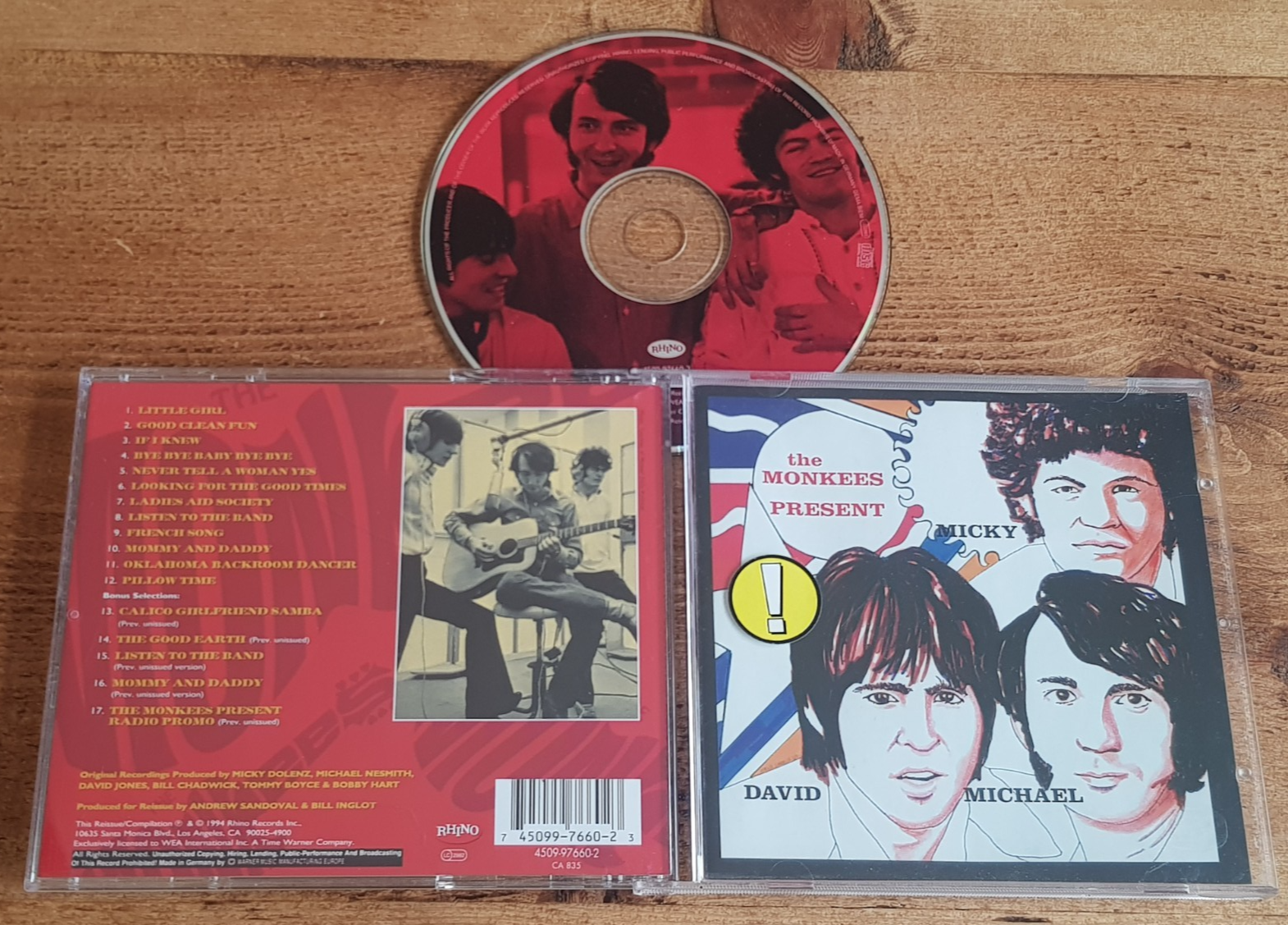 The MONKEES PRESENT (Bonus Tracks / RHINO 17 Track CD) FREE UK P&P
