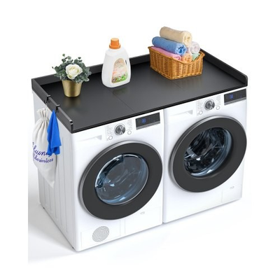 #ad HOT Washer Dryer Countertop with 3 Splicing Panels54quot;x27quot; Wooden Washer and D $80.42