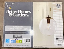 New Better Homes & Gardens Globe Pendant Ceiling Light Oil-Rubbed Bronze