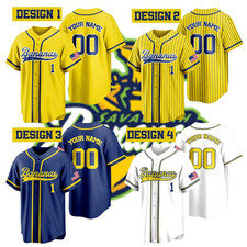Personalized Bananas Team Baseball Jersey, Custom Team Name Number- Funny Banana