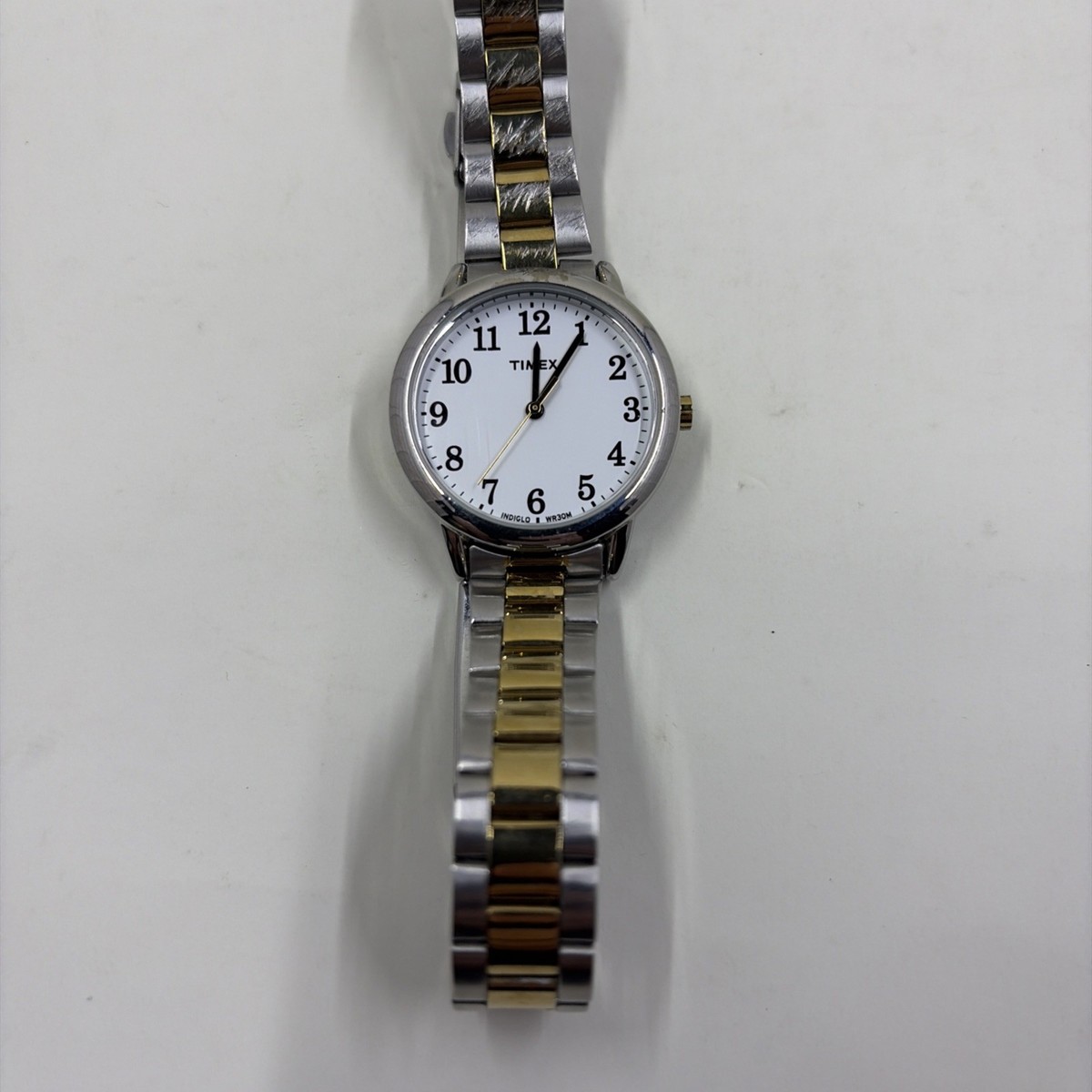 Timex Easy Reader Watch Women Indiglo 25mm Gold Tone Stretch  display picture 1