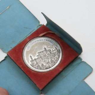 Wartburg Medaille um 1900 41 mm original Blister 23/8