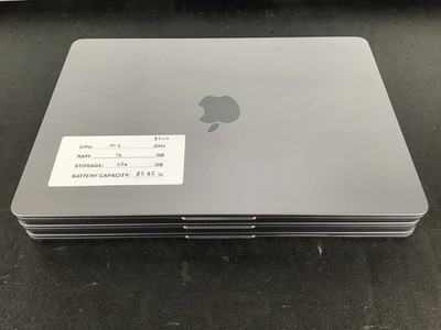 Apple MacBook Air A2681 13'' M2 CPU 8-Core GPU 16GB RAM 256GB NVMe Space Gray ~