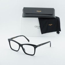 Celine CL50117I 001 Shiny Black 54mm Eyeglasses New Authentic