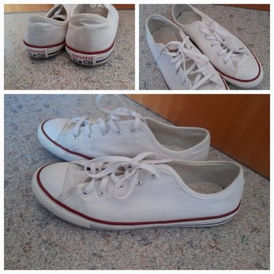 Converse All Star Classic Sneaker Chucks Gr. 40 weiß Canvas Unisex Turnschuhe