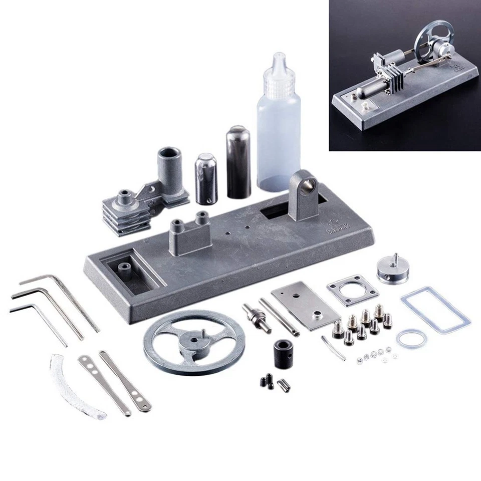 1Set Modellino Motore Stirling Assemblato Esperimento Scientifico Giocattoli Kit Motore O3R6 - Immagine 3 di 4