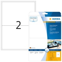 Herma Hochglanz Etiketten Special 199,6 X 143,5 Mm Weiß 50 Etiketten