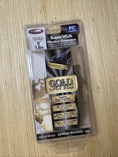 Belkin Gold Series Super VGA Monitor 6' Extension Cable Gold Plated New