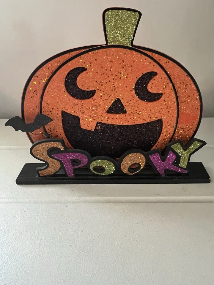 Pier 1 Imports Spooky Pumpkin Halloween Schild