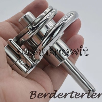 Stainless Steel Sissy Flat Chastity Cage Witu Tube Chastity Device Lock Ring