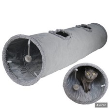 Foldable Cat Tunnel for Indoor Cats,51 Large ...