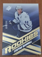 STAFFAN KRONWALL 05/06 UD SPX RC SP ROOKIE #D /999 CARD #217. rookie card picture