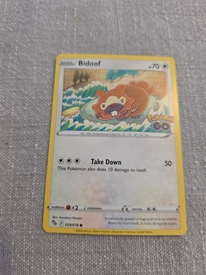 Pokemon Bidoof (59/88) Pokemon GO NM