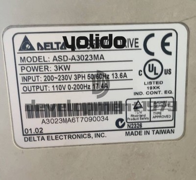 1PCS New Delta servo driver ASD-A3023MA 3KW us free tax