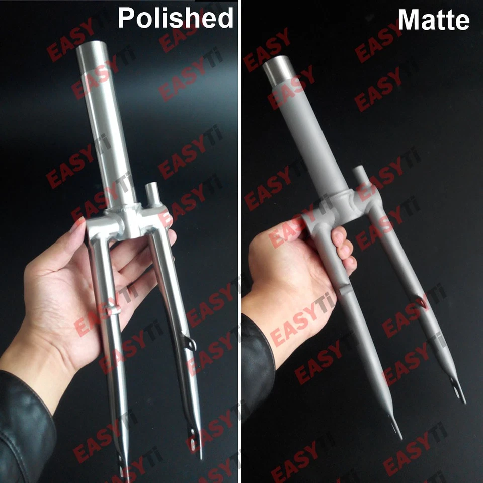 EasyTi Titanium Fork for Brompton Folding Bike frame 1&1/8"-Threaded-283g - Image 2 of 4