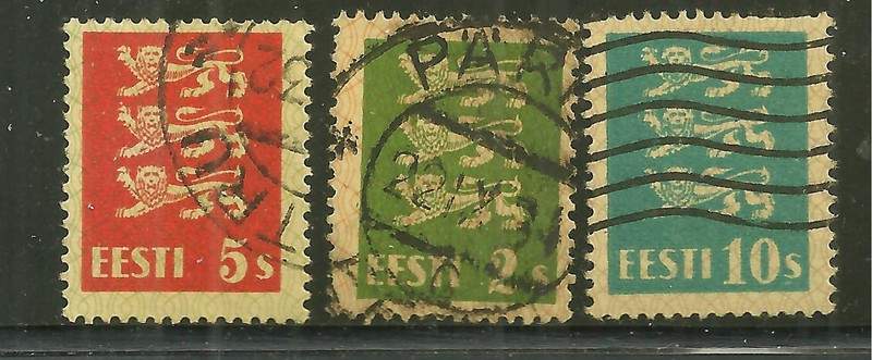 ESTONIA 91, 93, 95 USED COAT OF ARMS