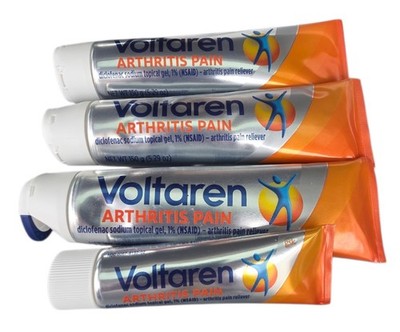 GREAT DEAL! Voltarin Gel Arthritis Pain Relief 4 Tubes 3 LARGE! (5.29 oz x3)