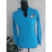 Justice Girls Blue Cheer Megaphone Performance Hoodie Long Sleeve Size 10