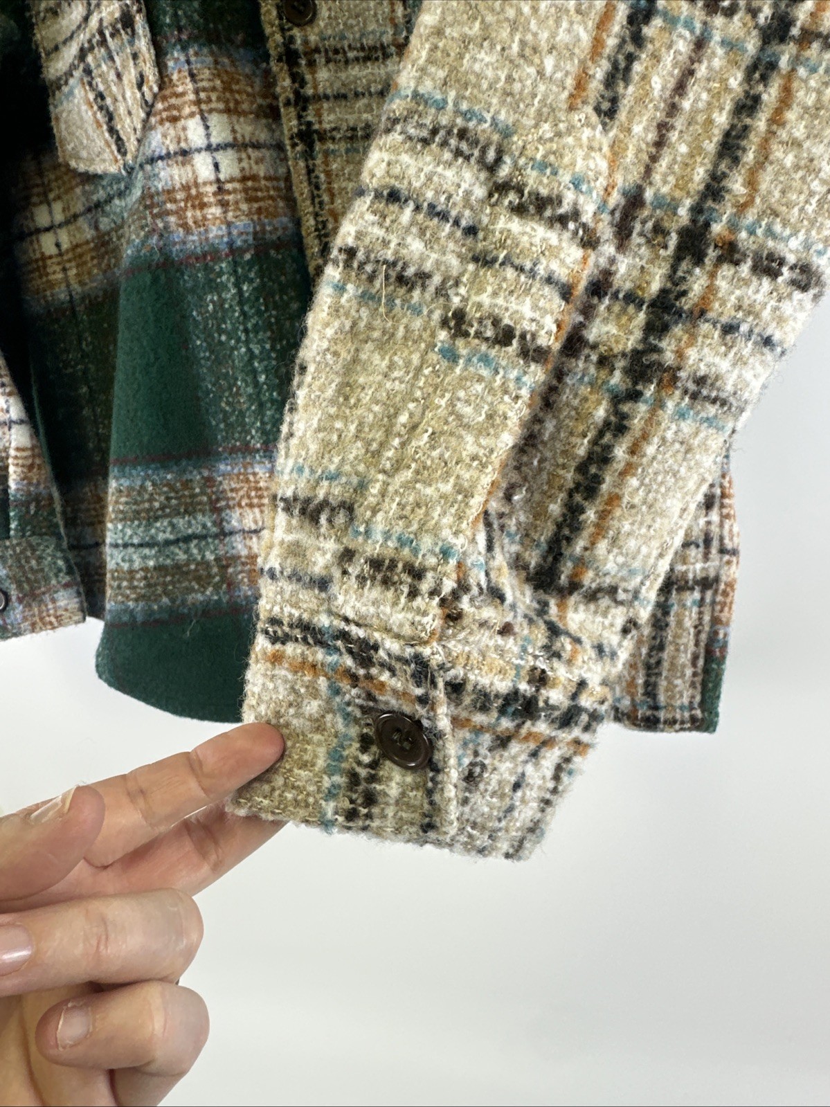 Pull And Bear Plaid Shacket Button Down Shirt Jac… - image 3