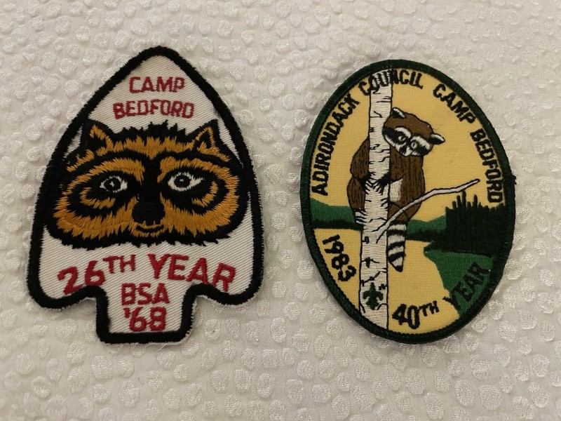 1968 & 1983  Camp Bedford, Adirondack Council, New York Patches