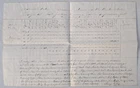 1862 Civil War Document MA 26th Rations: Candles, Soap Molasses, Pork, Tea, Salt