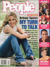 BRITNEY SPEARS People Magazine September 2 2002 BAREFOOT NO LABEL